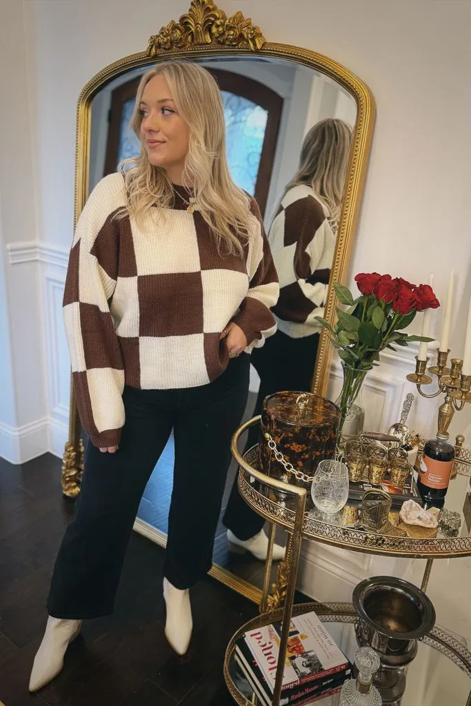 Venice Checkered Sweater