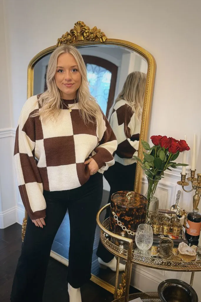 Venice Checkered Sweater