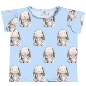 Vintage Blue Bunny Short Sleeve Tee