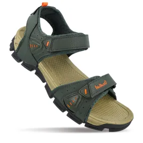 Walkaroo Men Sandals  - WC4405 Olive Green