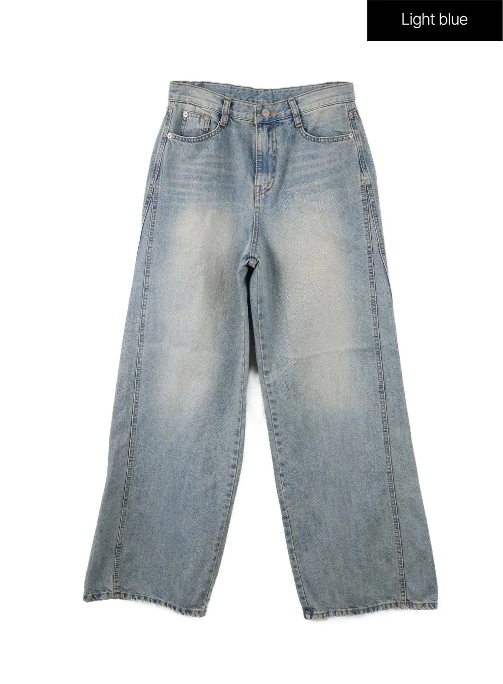 Washed Baggy Jeans CF416