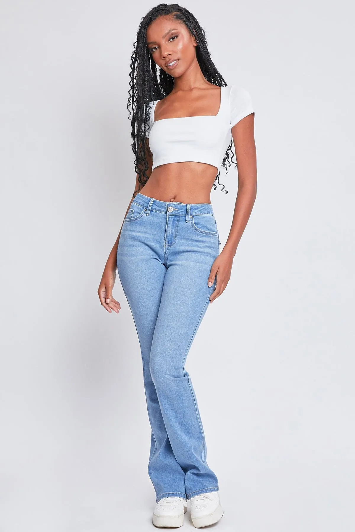 Women's Essential Mid Rise Bootcut Jeans